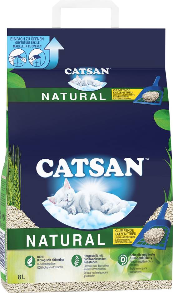 Catsan - Litière pour chat Agglomérante Végétale - CATSAN - Image 1