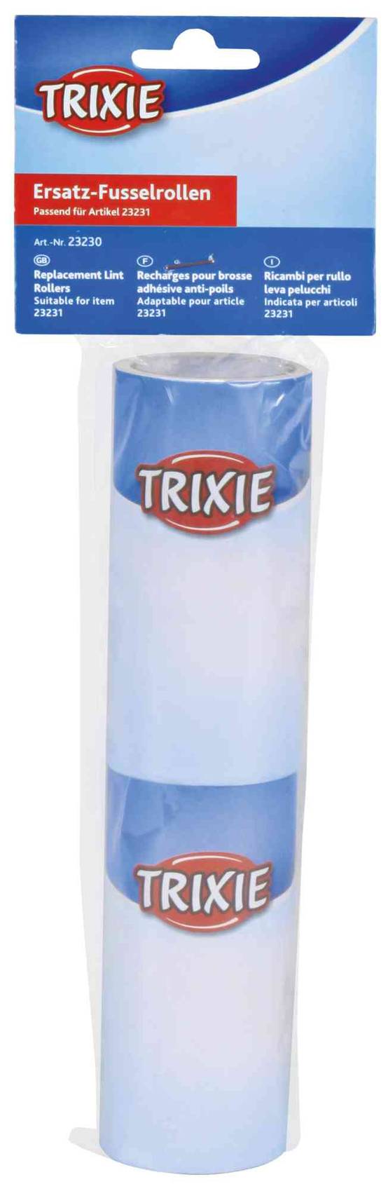 Trixie - Recharge pour brosse roller avec 60 feuilles adhésives (x2)