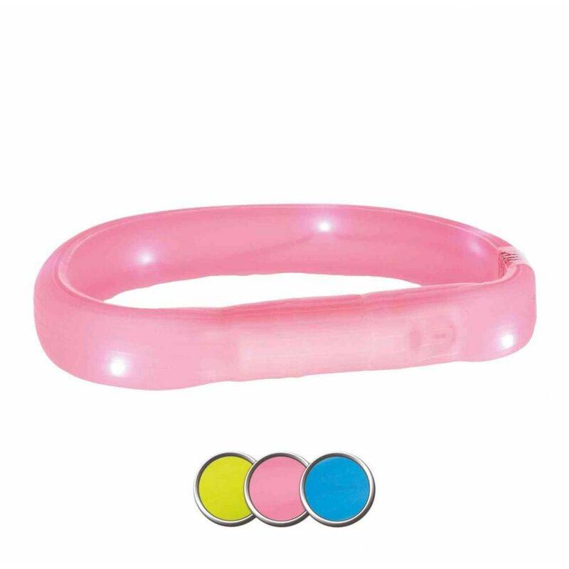Bande lumineuse chien silicone vert L.70 cm l.18 mm - Trixie - Imagen 1
