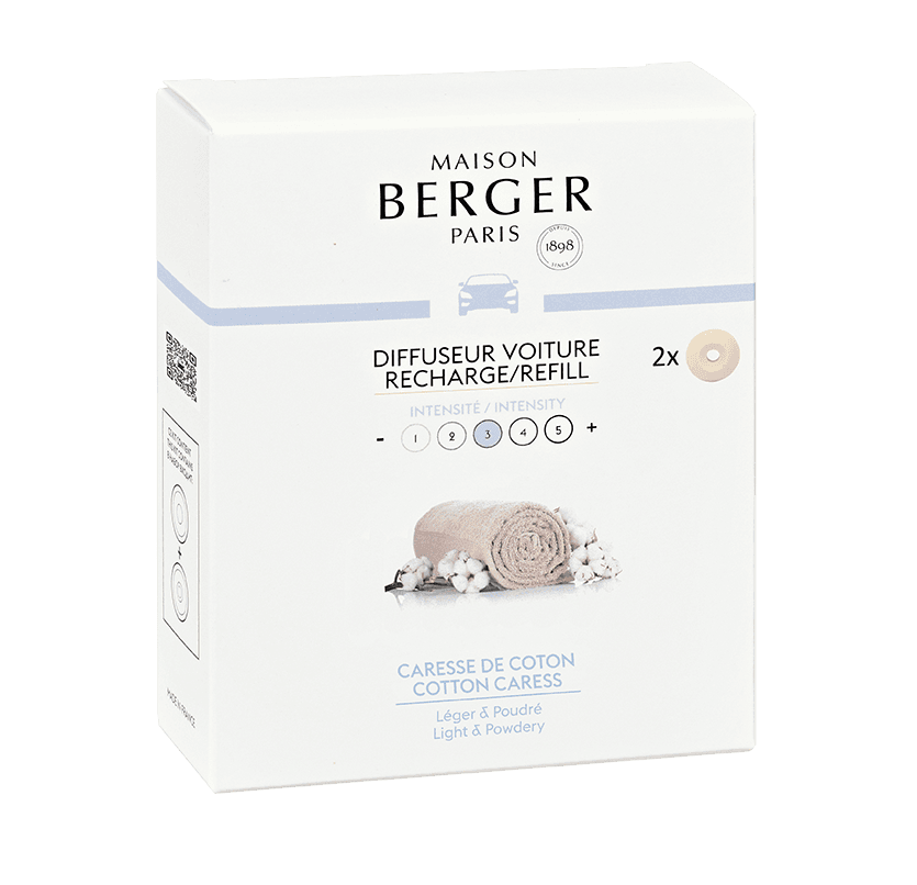 Maison Berger - Maison Berger - Recharge Diffuseur Voiture Caresse de Coton
