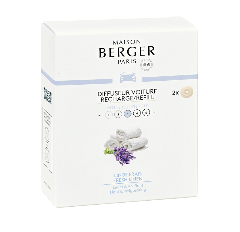 Maison Berger - Maison Berger - Recharge Diffuseur Voiture Linge Frais