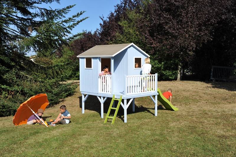 Cabaña de madera Sixtine con tobogán L.3,56 x l.2,32 x H.2,62 m - Imagen 3