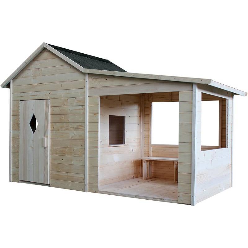 Cabane en bois Igor pour enfant L.2,64 x l.1,27 x H.1,63 m - Image 1