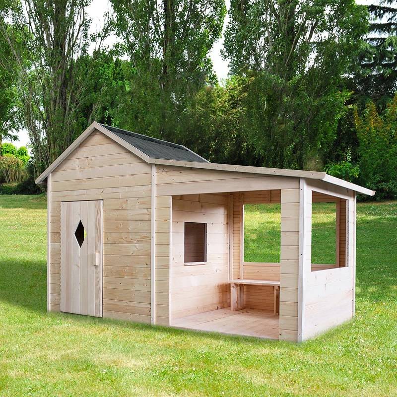 Cabaña de madera Igor para niños L.2,64 x l.1,27 x H.1,63 m - Imagen 2