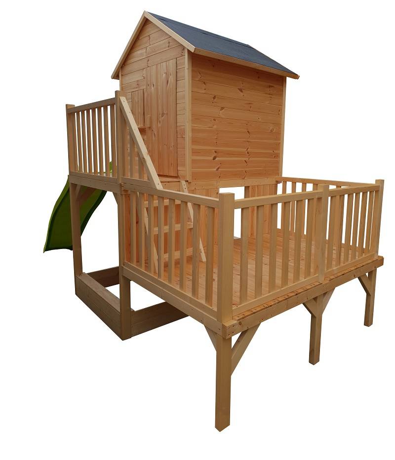Cabane en bois Igor pour enfant - L.4,12 x l.1,79 x H.2,65 m