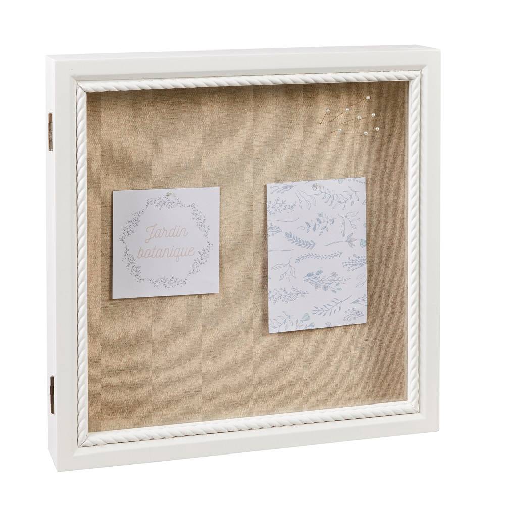 Cadre porte photos mural blanc - L.38 x l.6 x H.38 cm - Image 1
