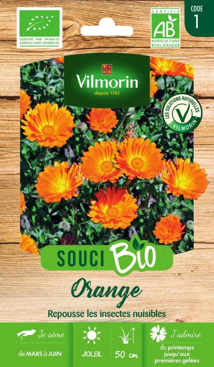 Vilmorin - Souci orange bio série 1 sachet graines 3 g - Vilmorin