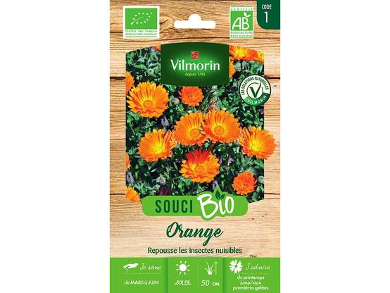 Vilmorin - Souci orange bio série 1 sachet graines 3 g - Vilmorin - Image 5