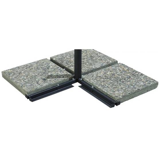 Pro Loisirs - Parasol déporté - orientable à rotation 360° Aluminium Taupe 3m - Image 5