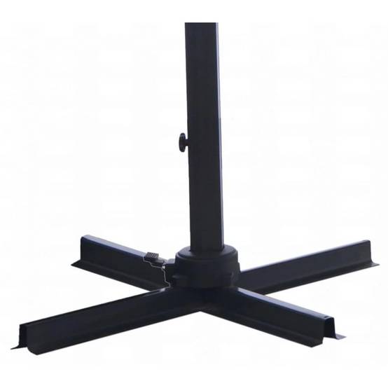 Pro Loisirs - Parasol déporté - orientable à rotation 360° Aluminium Taupe 3m - Image 3