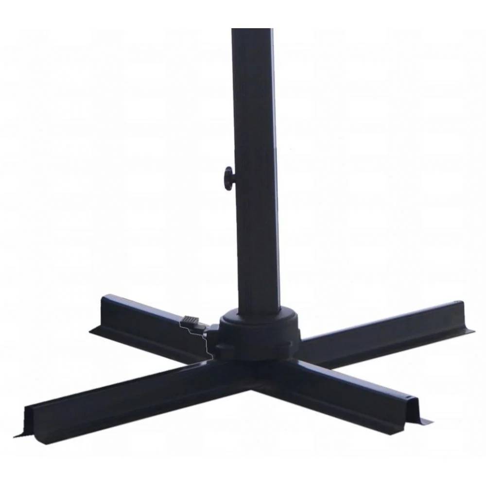 Pro Loisirs - Parasol déporté - orientable à rotation 360° Aluminium Taupe 3m - Image 3