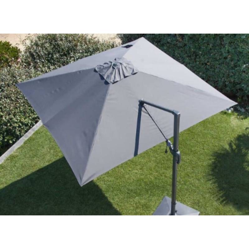 Pro Loisirs - Parasol déporté - orientable à rotation 360° Aluminium Taupe 3m - Image 1