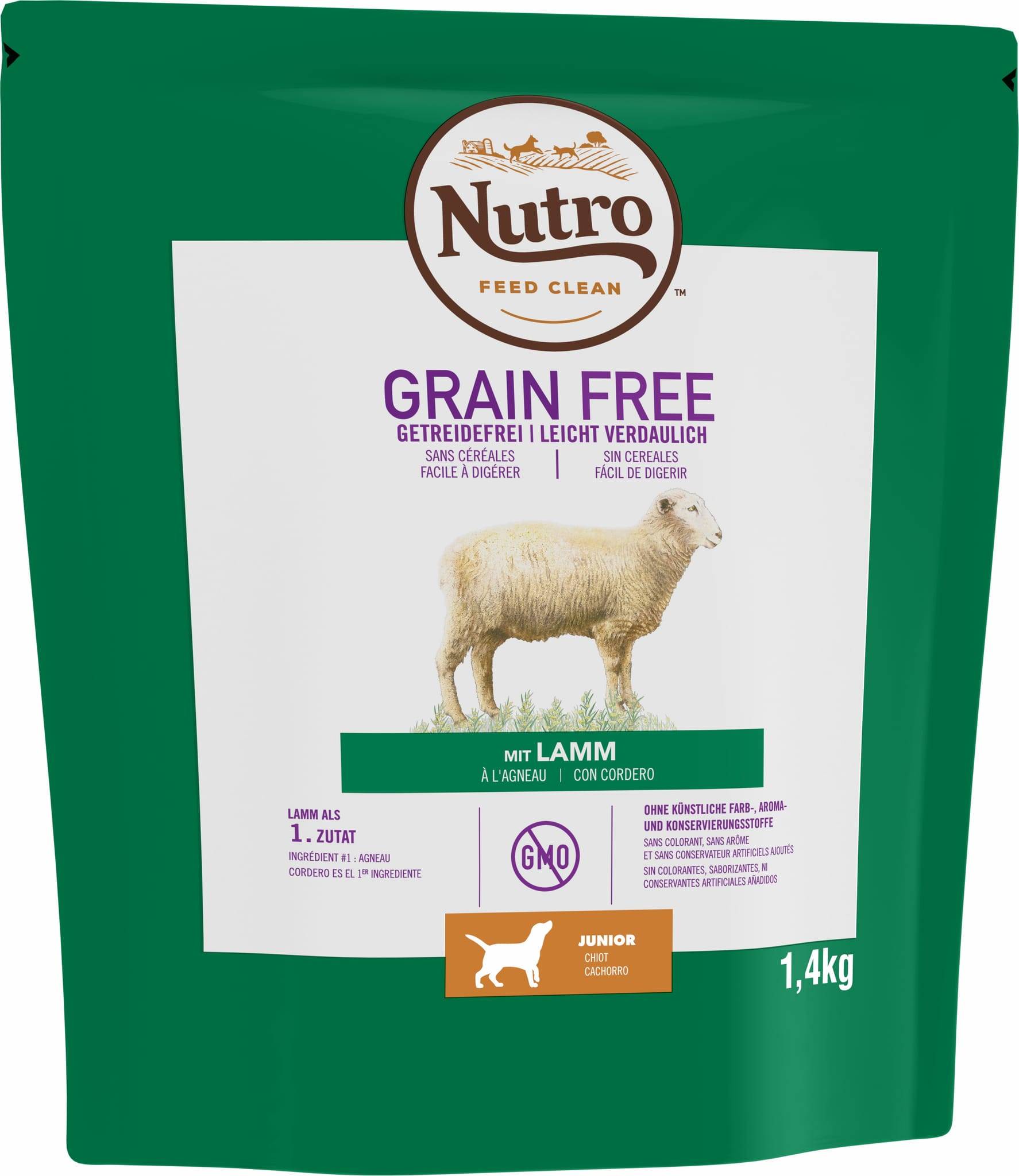 Nutro - Nutro - Croquettes Grain Free Agneau pour Chiot - 1,4Kg