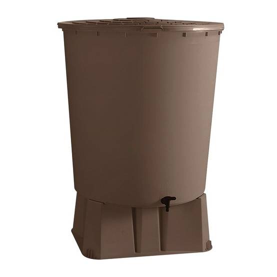 Belli - Récupérateur d'eau de pluie 350L socle, un robinet, un couvercle et collecteur inclus - BELLI - Image 2