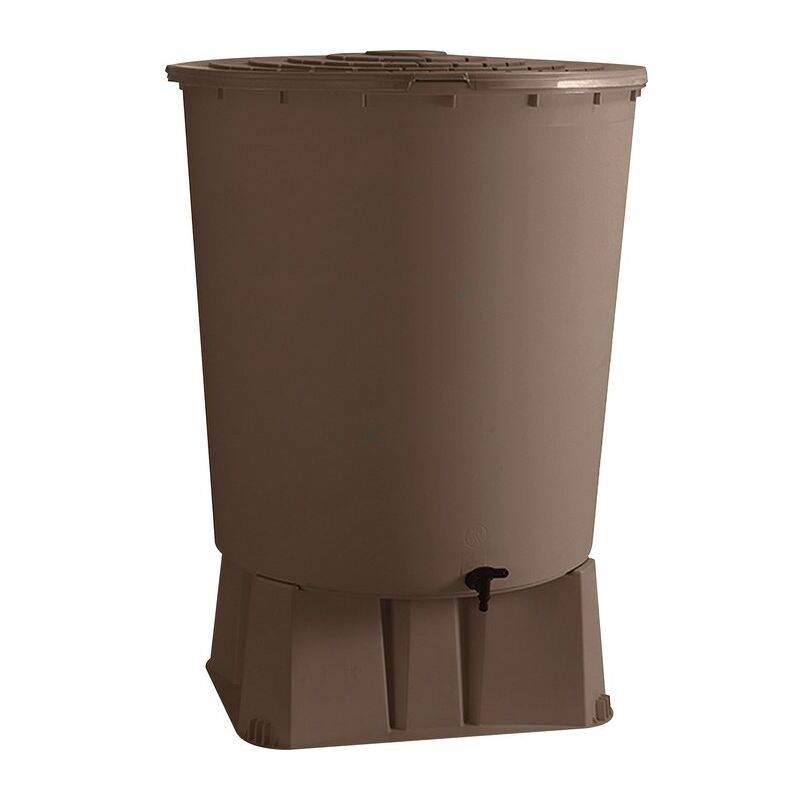 Belli - Récupérateur d'eau de pluie 350L socle, un robinet, un couvercle et collecteur inclus - BELLI - Image 2