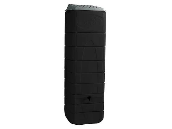 Belli - Récupérateur d'eau de pluie 650L mural couvercle, robinet et collecteur inclus Gris - BELLI - Image 5