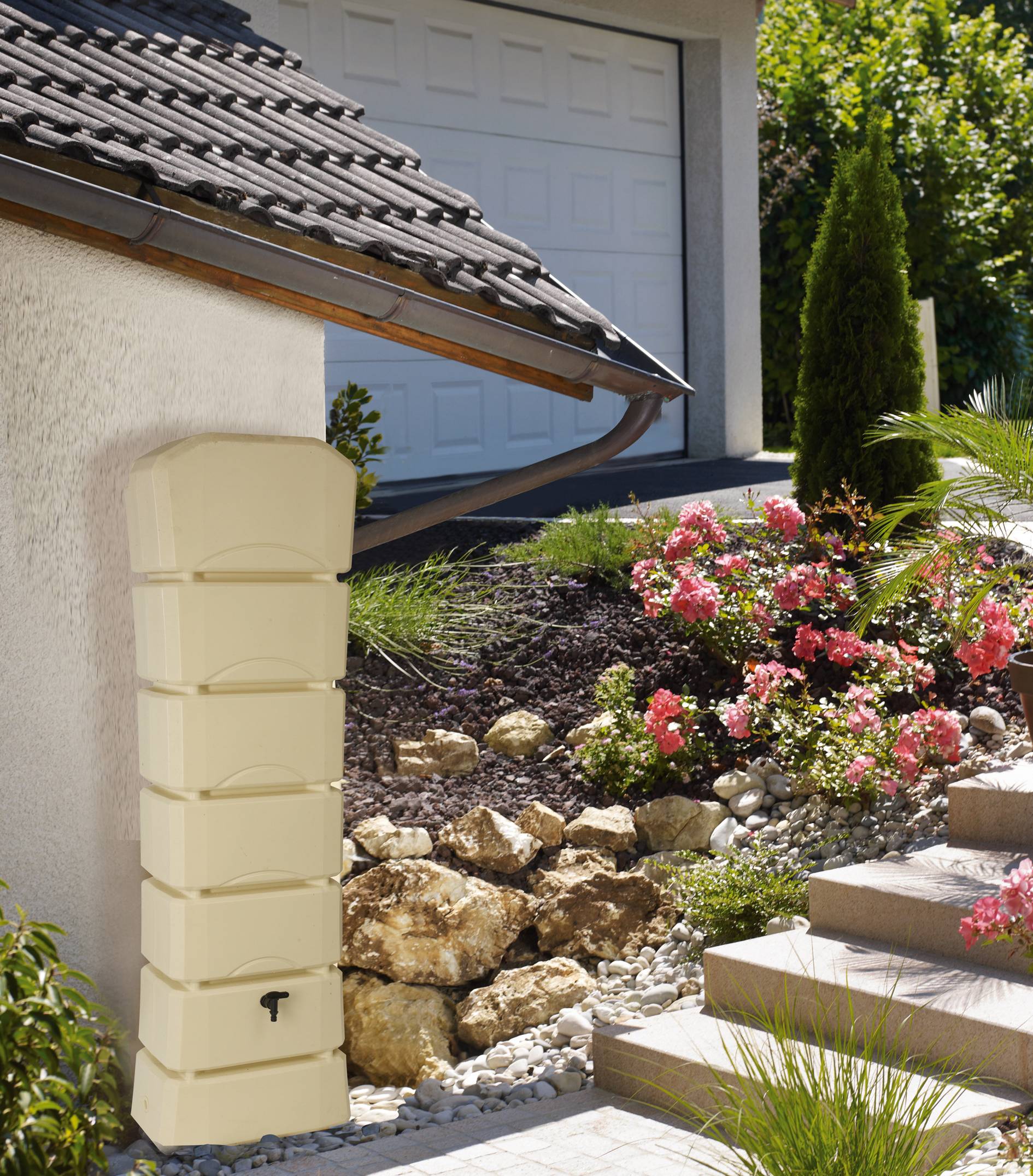 Belli - Récupérateur d'eau de pluie 300L Latitude beige – BELLI - Image 2
