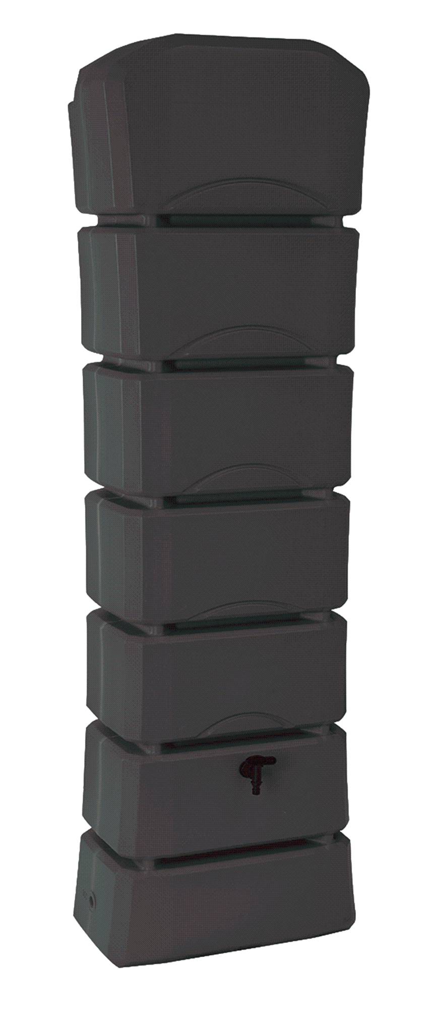 Belli - Récupérateur d'eau de pluie 300L couvercle, robinet, fixation murale et collecteur inclus - BELLI - Imagen 2