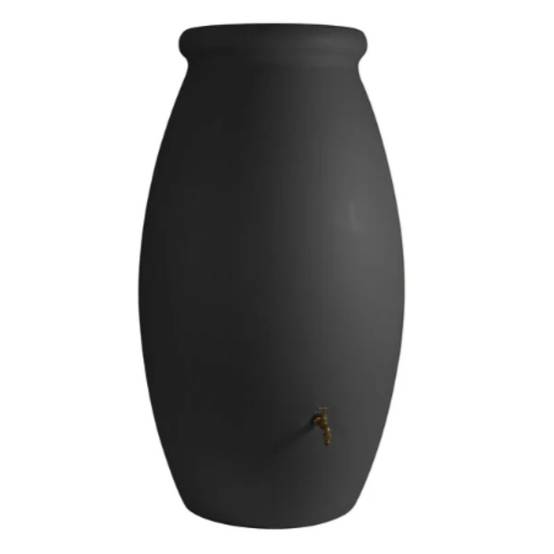 Belli - Récupérateur d'eau de pluie 500L robinet et collecteur inclus jarre PVC gris anthracite -BELLI - Image 3