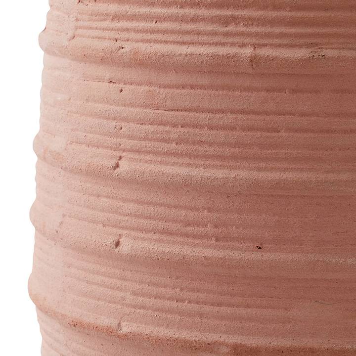 Pot rond en terre cuite strié Ø.20 x H.17 cm - Image 3
