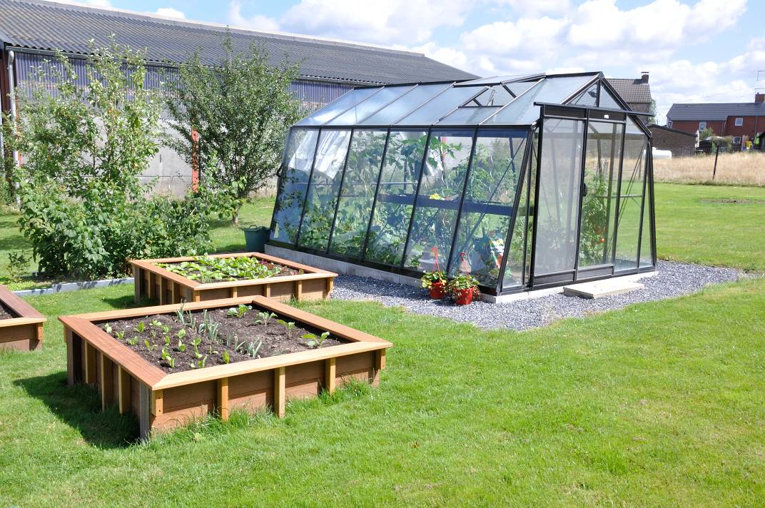 ACD Pro - Serre de jardin verre trempé aluminium brut 13,62 m² Prestige S106H Aluline avec embase - ACD Pro - Image 3