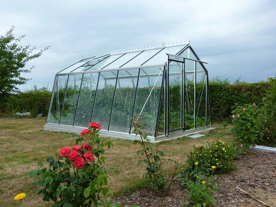 ACD Pro - Serre de jardin verre trempé aluminium brut 13,62 m² Prestige S106H Aluline avec embase - ACD Pro - Image 2