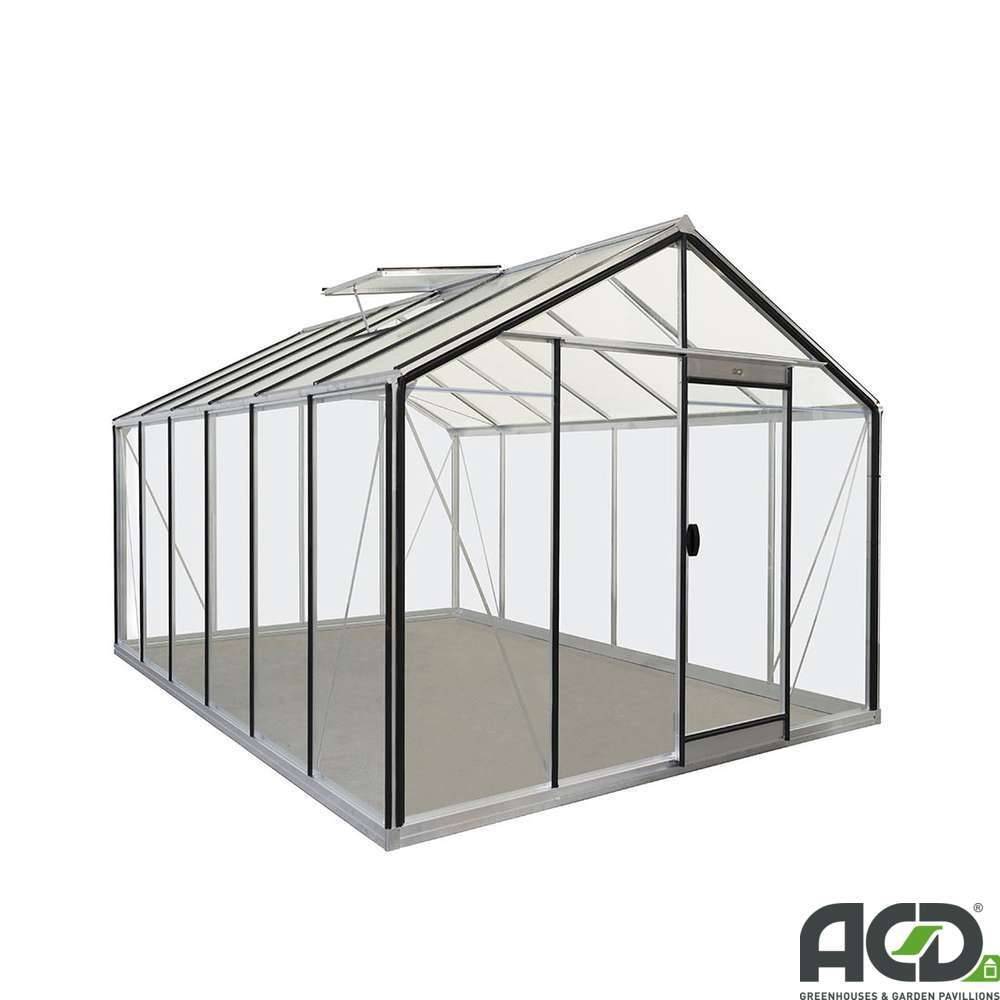 ACD Pro - Serre de jardin verre trempé aluminium noir 13,62 m² Prestige R306H Blackline avec embase - ACD Pro - Image 7