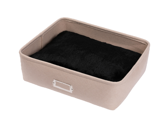 Wouapy - Corbeille Feutrine - T45*38*15 CM - Beige