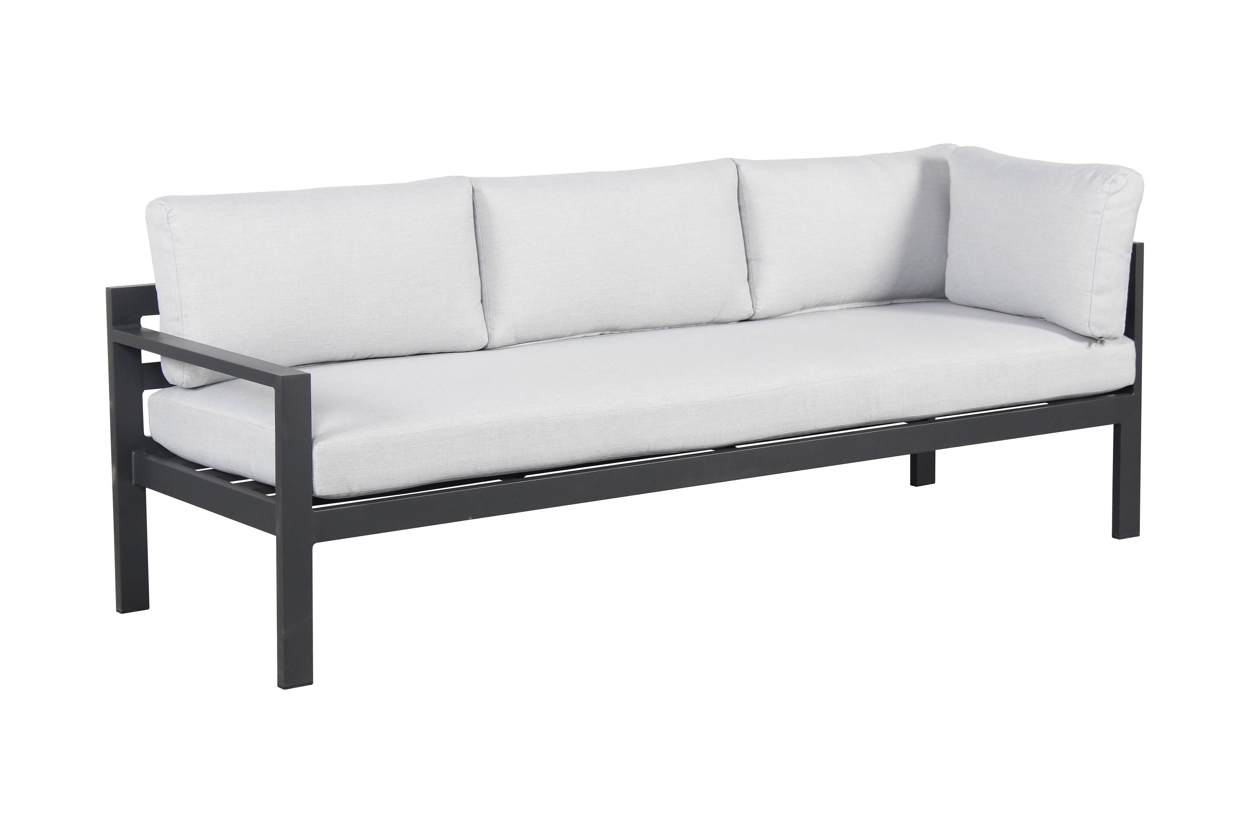Ecloz - Salon de jardin aluminium anthracite et gris 8 personnes Family ECLOZ - Imagen 4