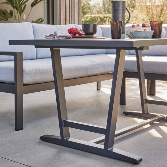 Ecloz - Salon de jardin aluminium anthracite et gris 8 personnes Family ECLOZ - Imagen 8