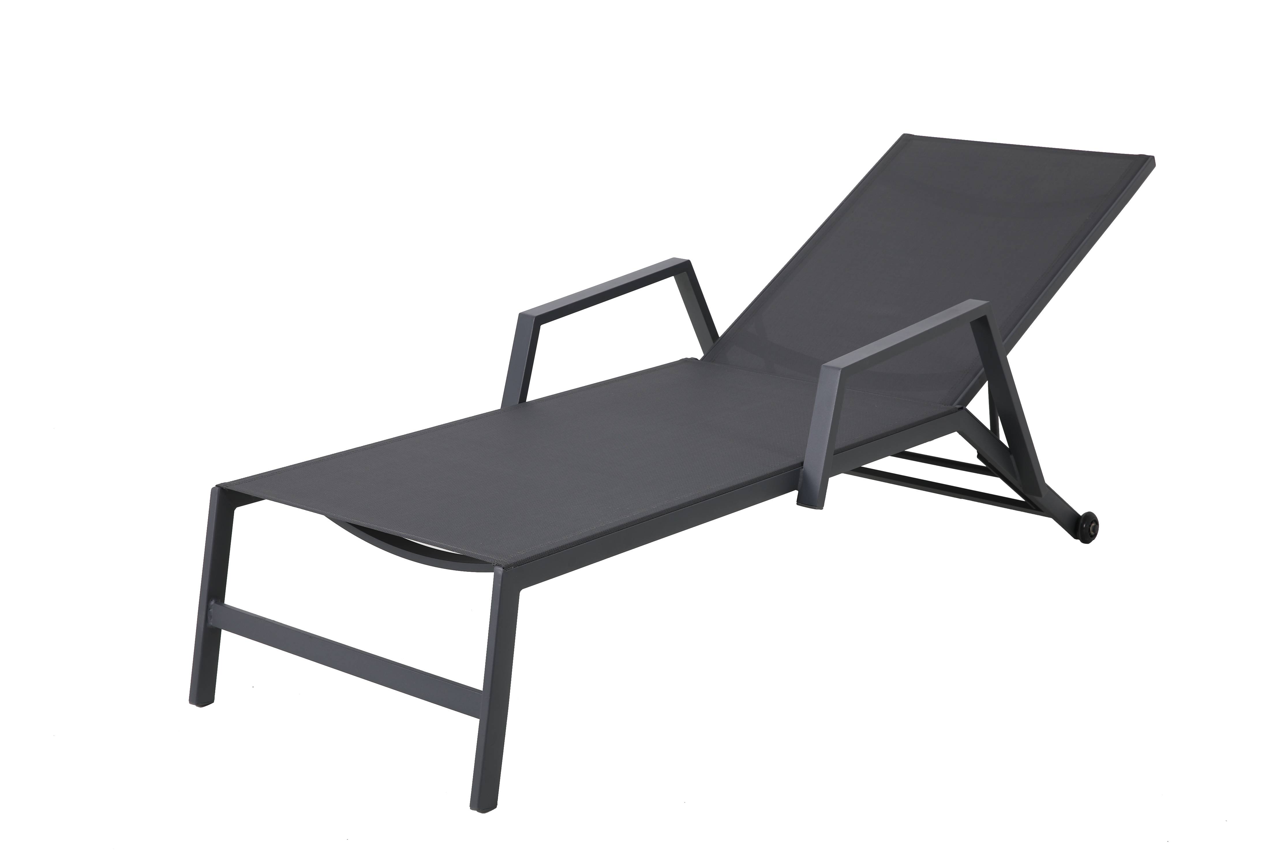 Ecloz - Bain de soleil alu polyester Solar Plus Anthracite H.72 cm ECLOZ - Image 1