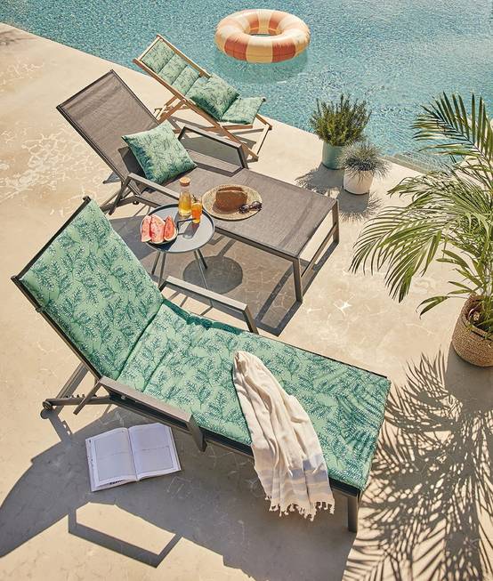 Ecloz - Bain de soleil alu polyester Solar Plus Anthracite H.72 cm ECLOZ - Image 8