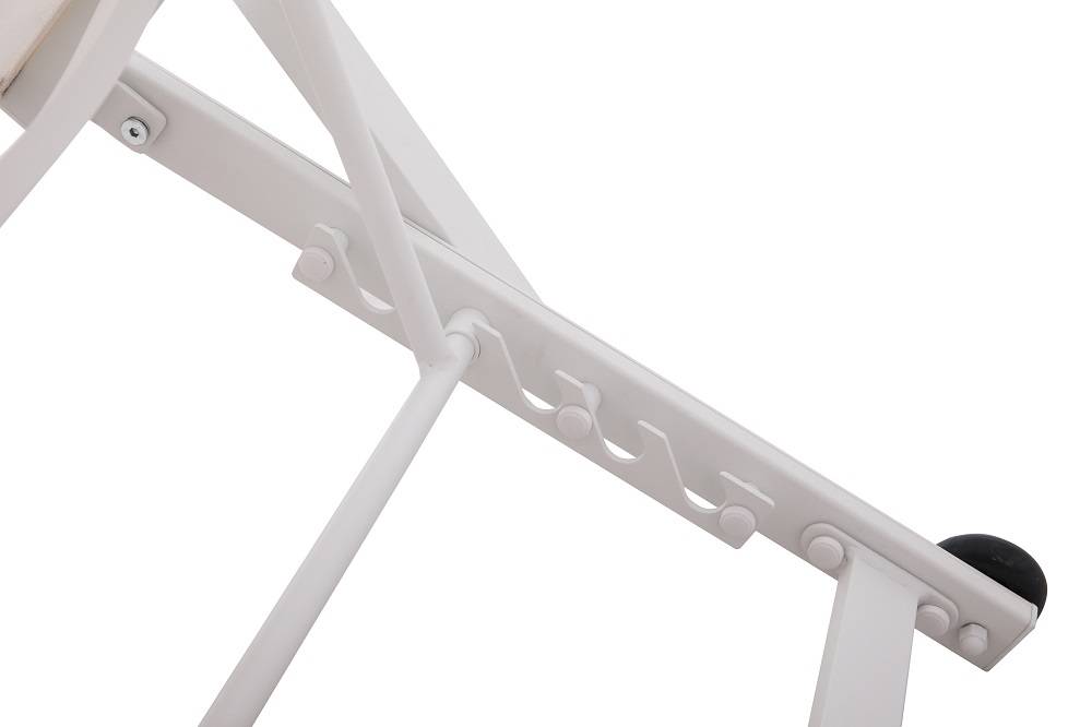 Ecloz - Bain Soleil Solar Plus blanc av accoudoirs L.193 x l.70 x H.34 cm - Image 6