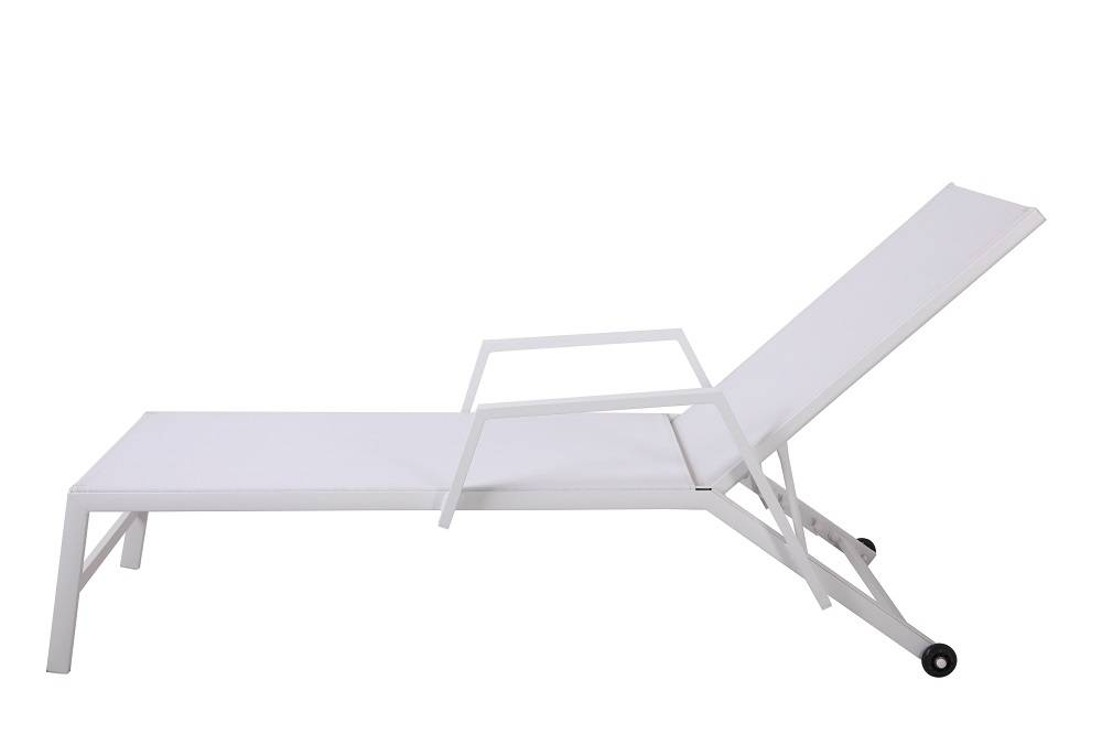 Ecloz - Bain Soleil Solar Plus blanc av accoudoirs L.193 x l.70 x H.34 cm - Image 3