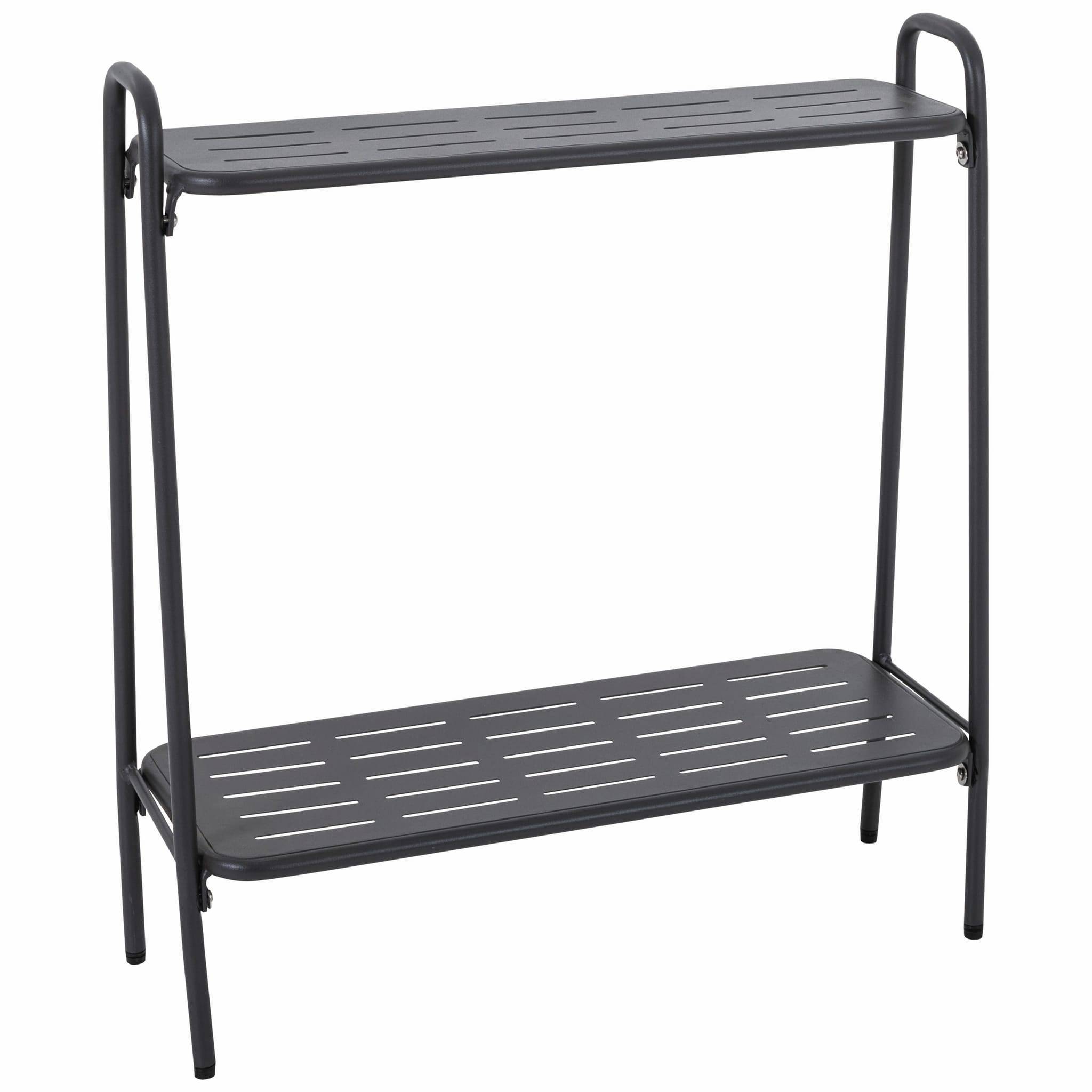 Estante de metal antracita - L.64 x W.25 x H.72 cm