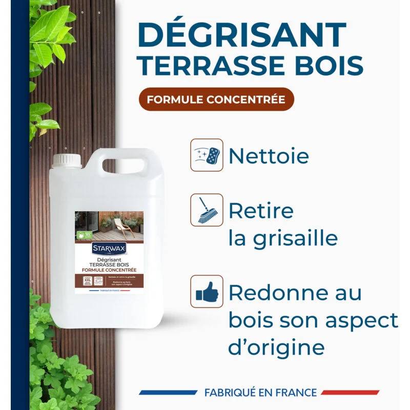 Starwax - DESGRISANTE CONCENTRADA PARA TERRAZA DE MADERA 5L - Imagen 4