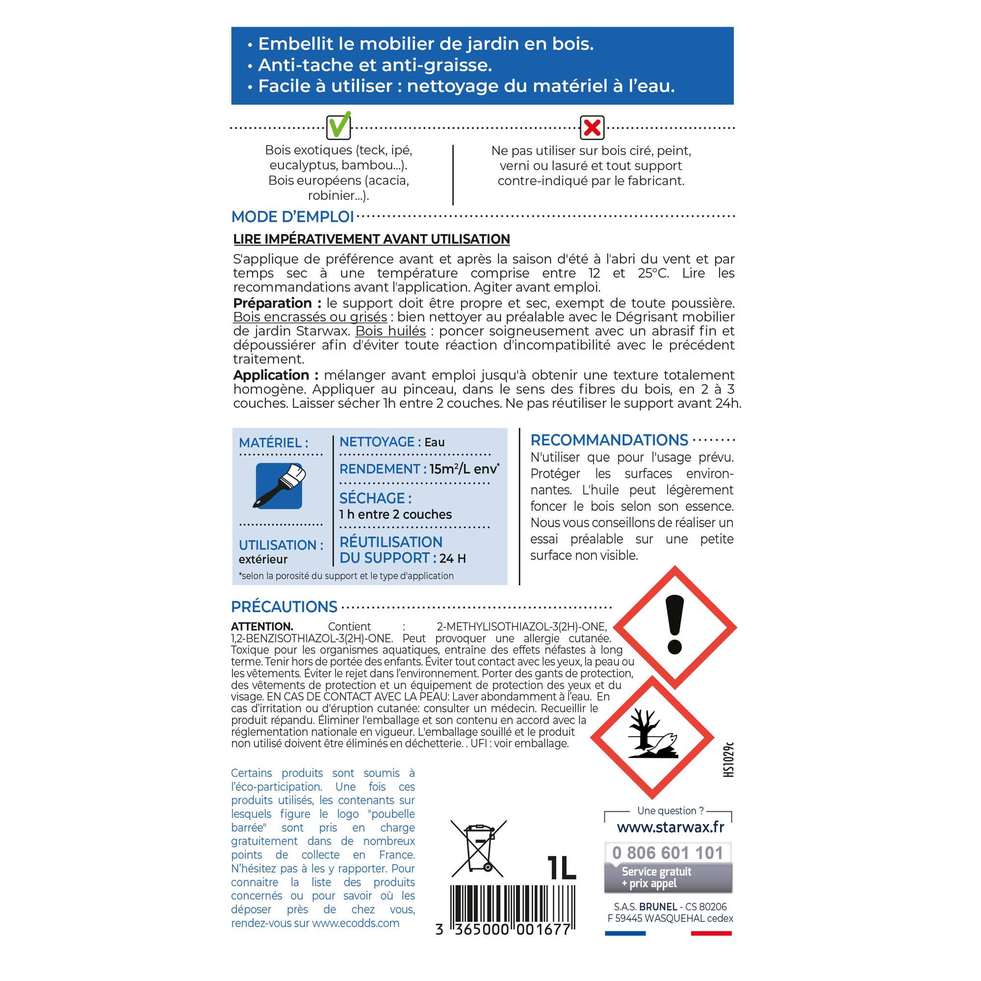 Starwax - Huile Protectrice Bois – AF - Imagen 4