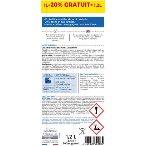Starwax - Huile protectrice mobilier jardin - Image 3
