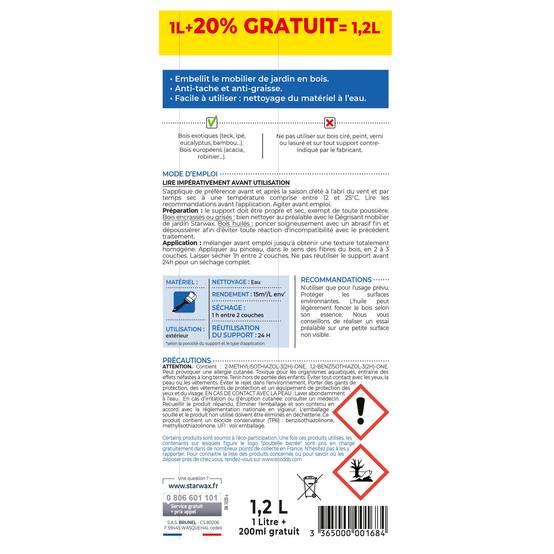 Starwax - Huile protectrice mobilier jardin - Image 2