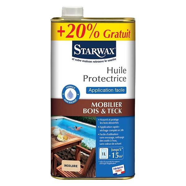 Starwax - Huile protectrice mobilier jardin - Imagen 1
