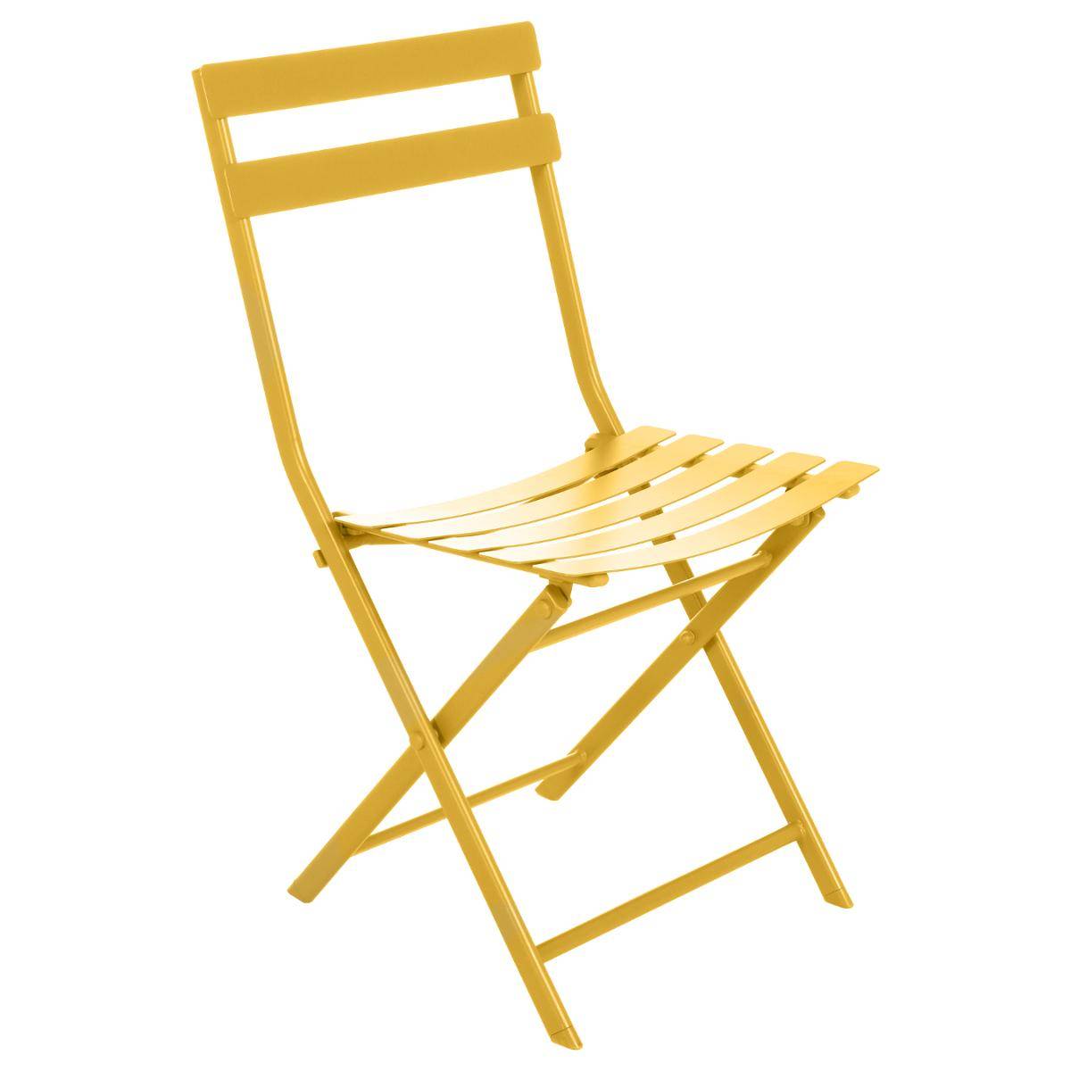 Hesperide - Hesperide - Chaise Greensboro en acier moutarde - Image 1