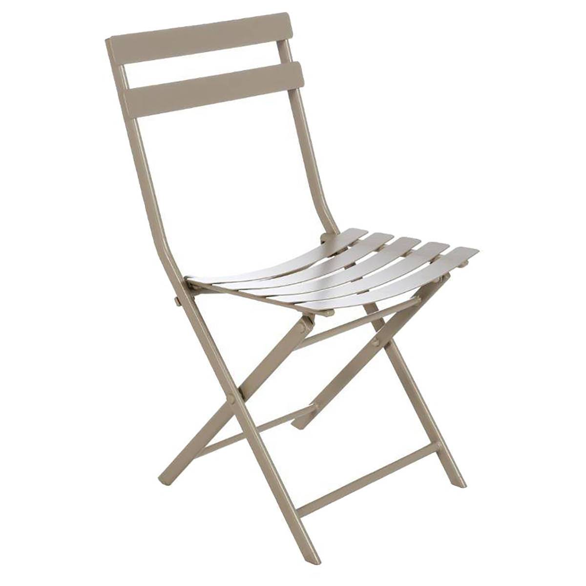 Hesperide - Hesperide - Chaise Greensboro en acier taupe
