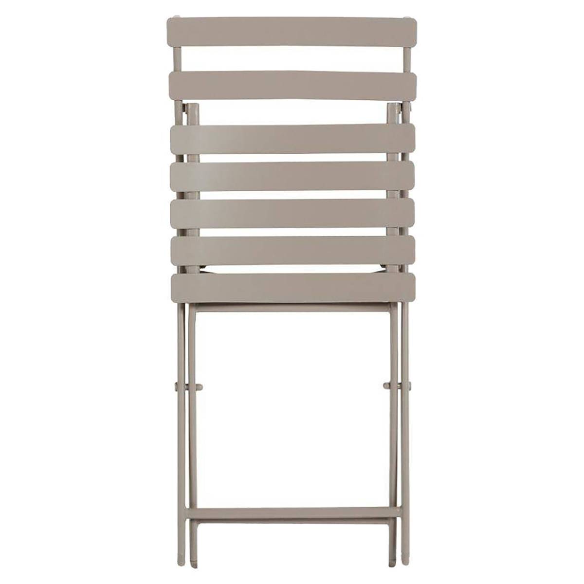 Hesperide - Hesperide - Chaise Greensboro en acier taupe - Imagen 2