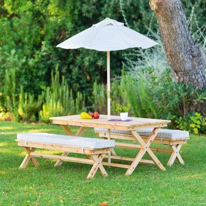 Hesperide - Hespéride - Ensemble pique nique en bois pour enfants - Image 1