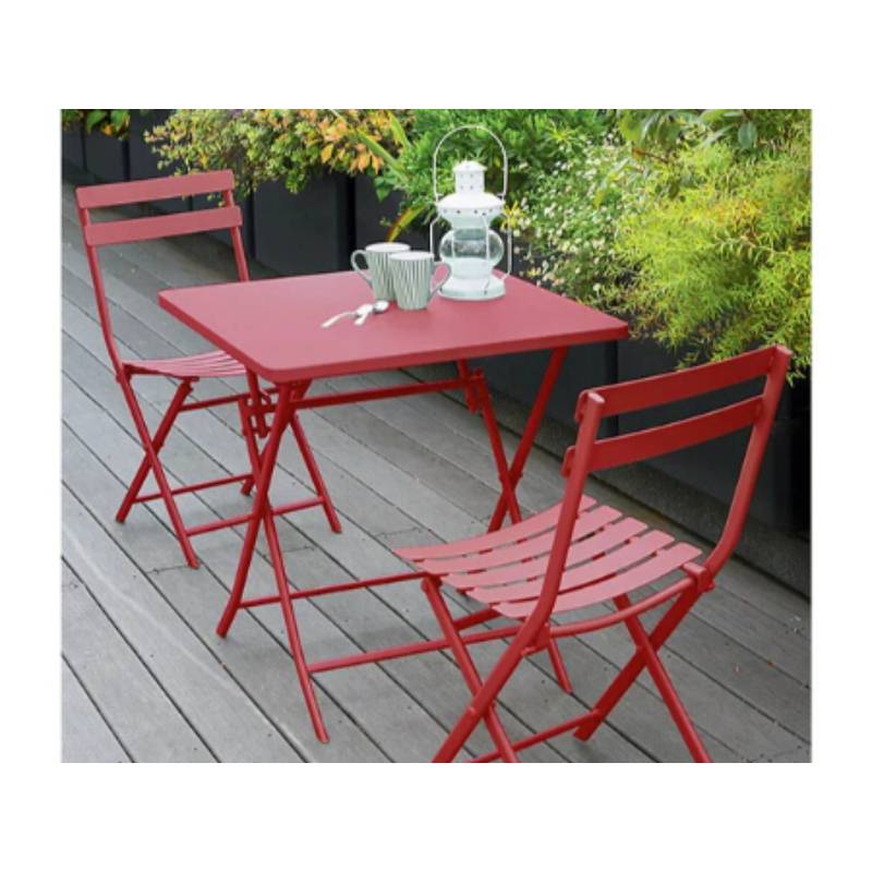 Hesperide - Hesperide - Table Greensboro carrée groseille L70 x l70 x H71 cm