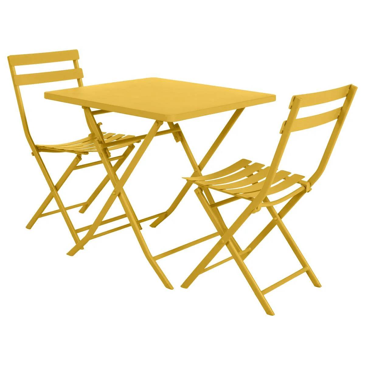 Hesperide - Table de jardin carrée moutarde – HESPERIDE - Image 8