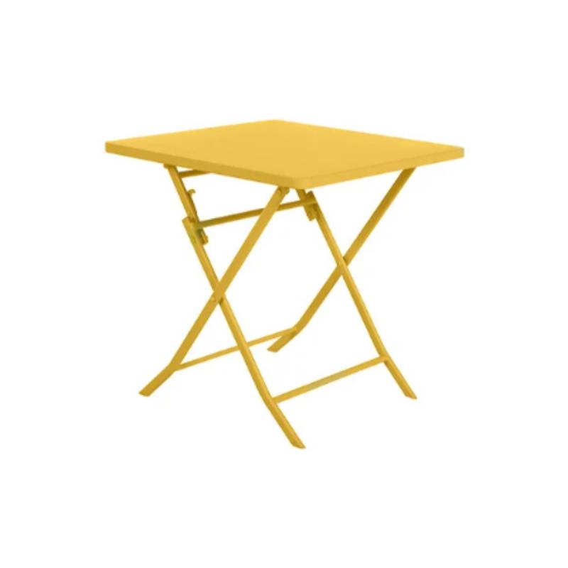 Hesperide - Table de jardin carrée moutarde – HESPERIDE - Image 1
