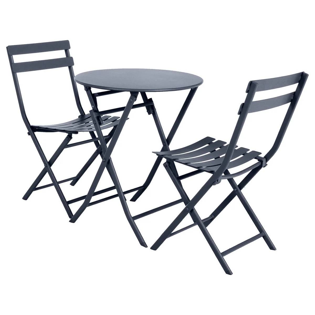 Hesperide - Table de jardin ronde graphite - HESPERIDE - Image 5