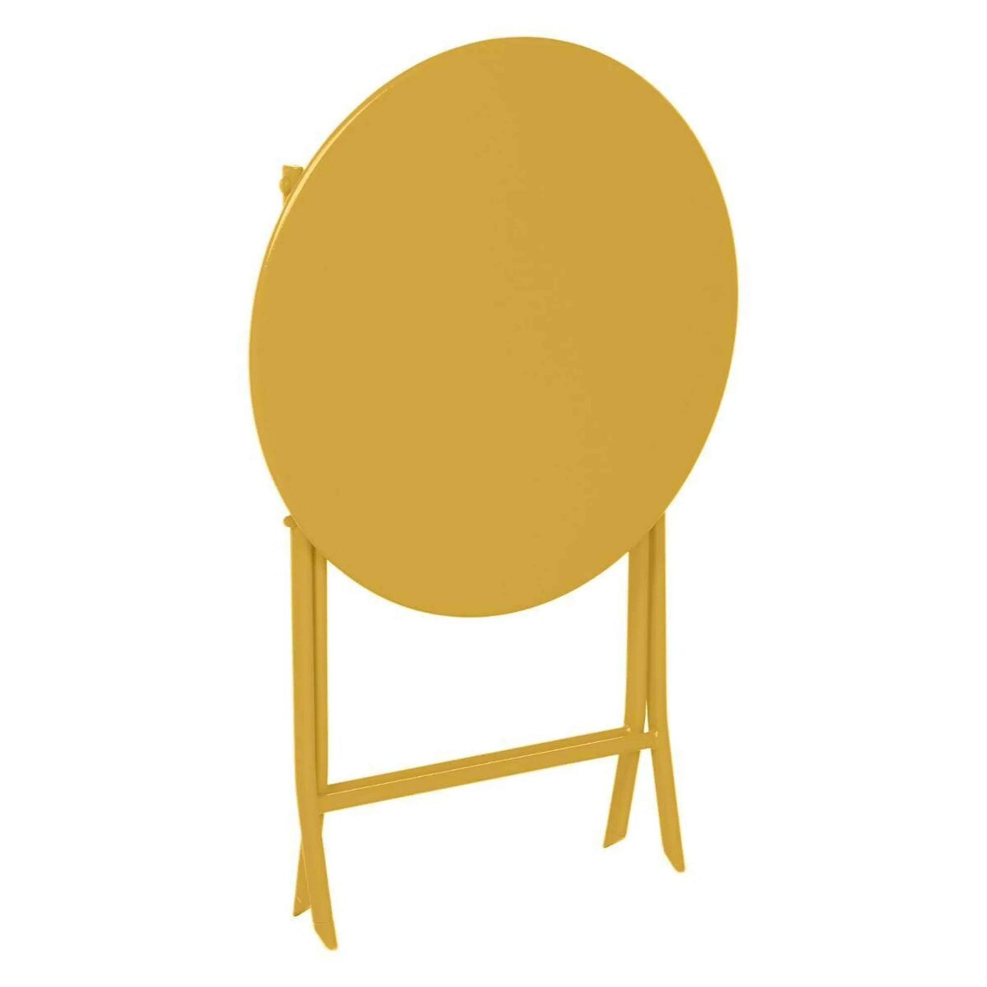 Hesperide - Table de jardin ronde moutarde - HESPERIDE - Image 9