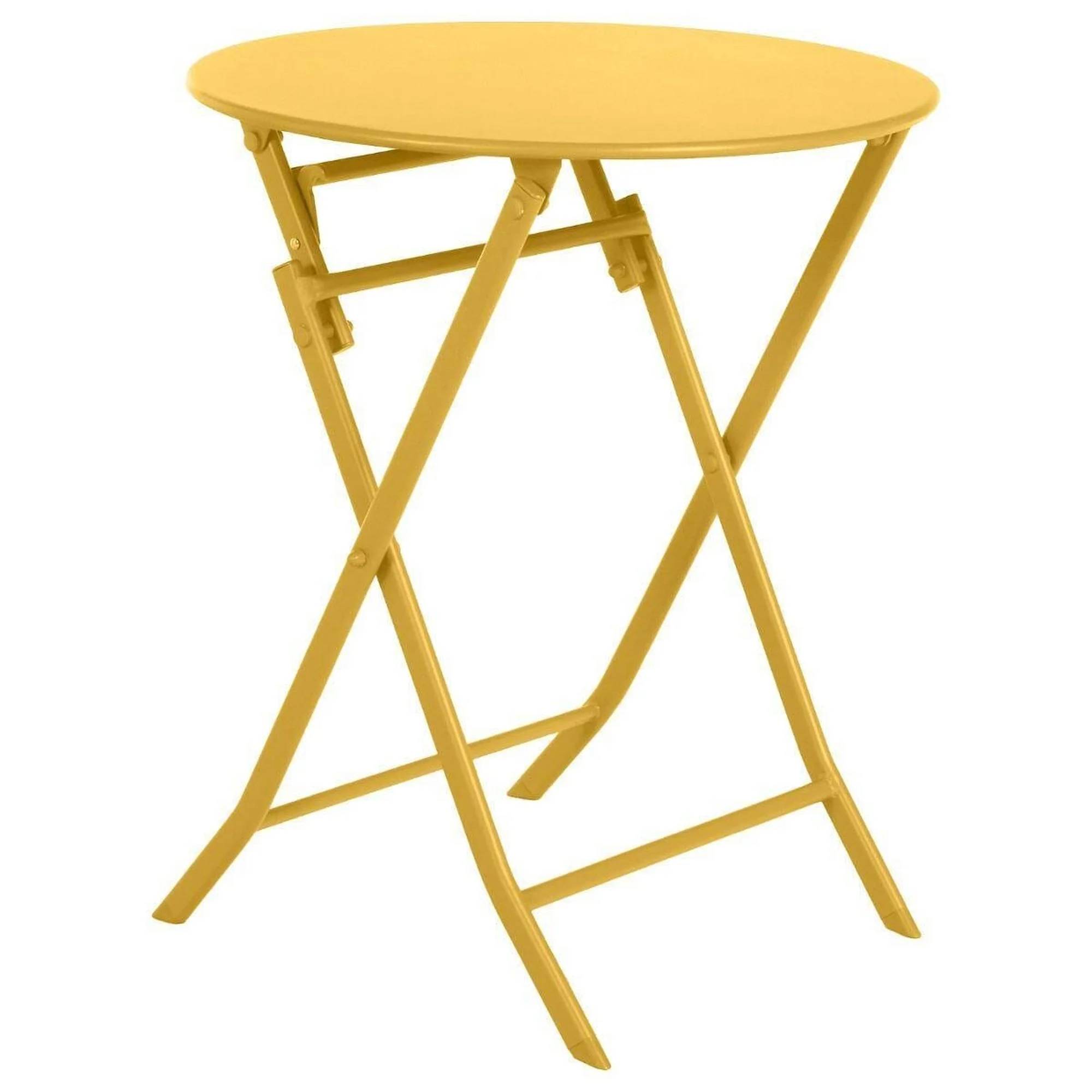 Hesperide - Table de jardin ronde moutarde - HESPERIDE - Image 8
